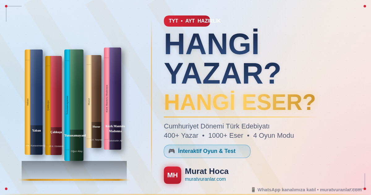 Hangi Yazar? Hangi Eser mi? | Cumhuriyet Dönemi Türk Edebiyatı Oyunu