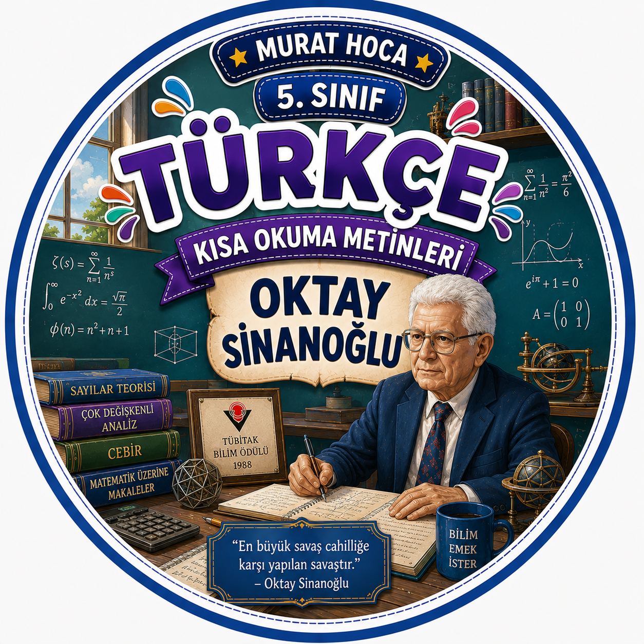 5.Sınıf Türkçe Okuma ve Anlama Metni: Türk Aynştaynı: Oktay Sinanoğlu – Okuma Anlama ve Dil Bilinci Etkinliği