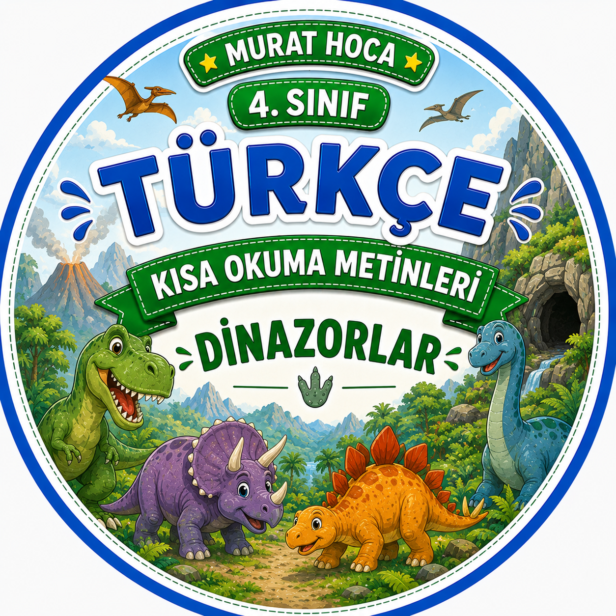 4.Sınıf Türkçe Okuma Anlama Metni: Dünyanın Eski Sahipleri: Dinozorlar – Kapsamlı Okuma Anlama ve Etkinlik Seti
