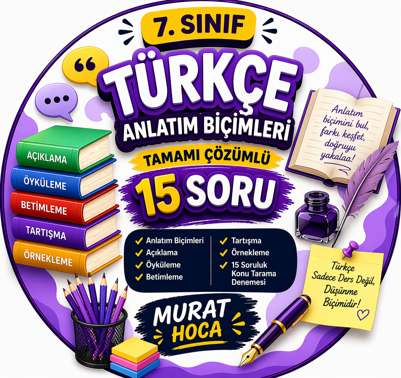 7. SINIF TÜRKÇE ANLATIM BİÇİMLERİ