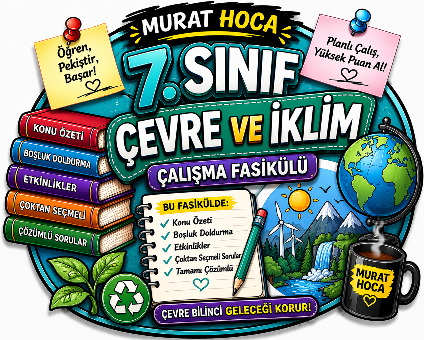 7. Sınıf Çevre ve İklim Değişikliği Ünitesi Kapsamlı Çalışma Fasikülü