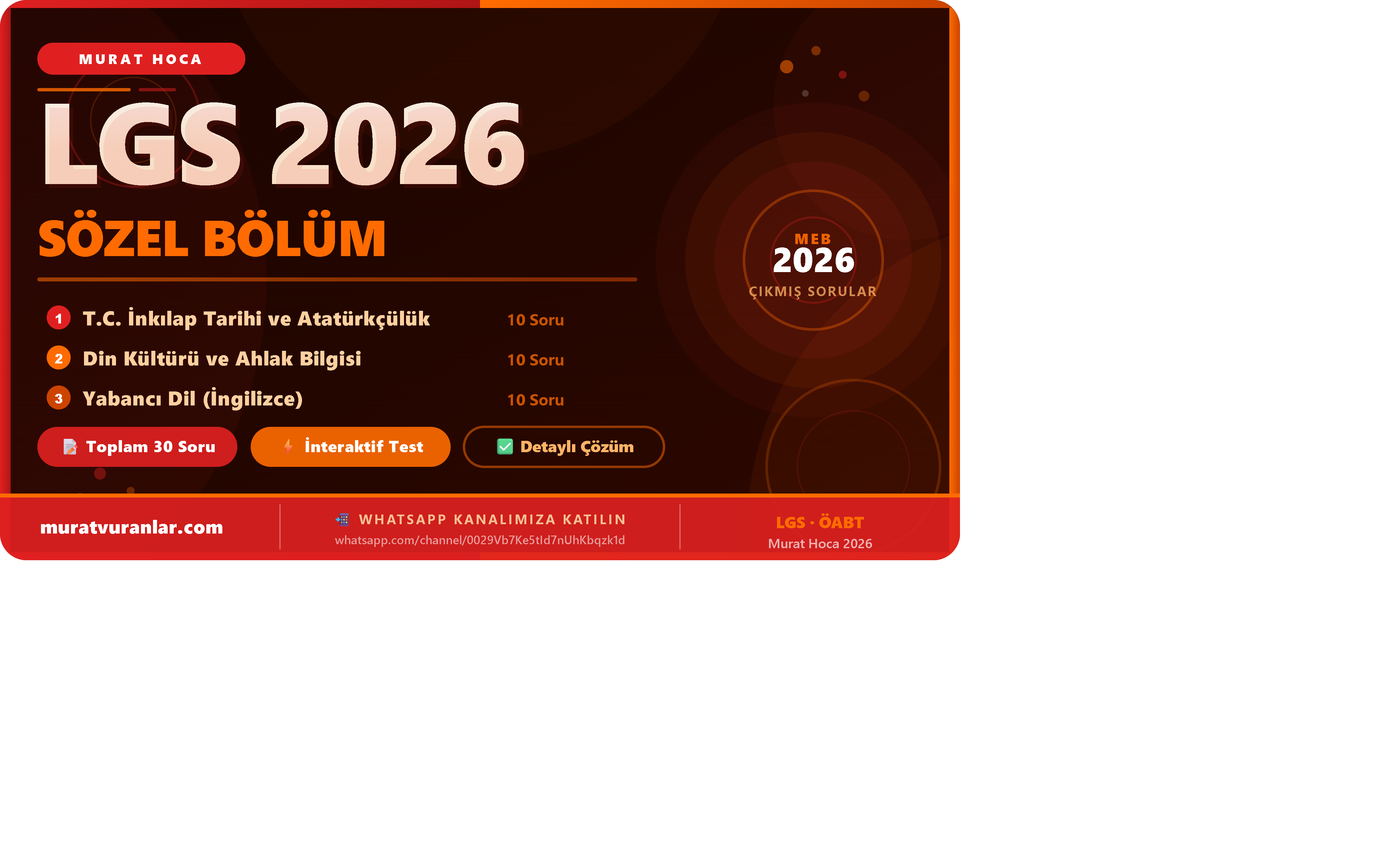 📚 LGS 2026 İnteraktif Sınav