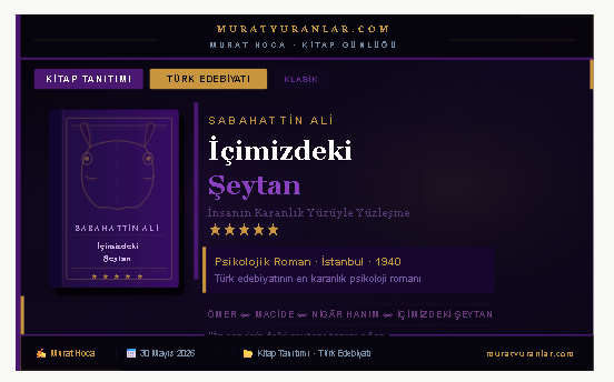 İçimizdeki Şeytan — İnsanın Karanlık Yüzüyle Yüzleşme Romanı