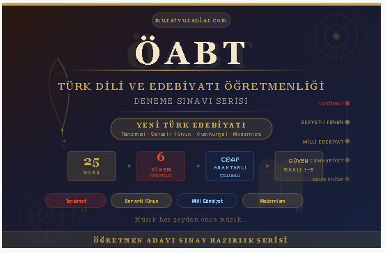 Murat Vuranlar ile Yeni Türk Edebiyatı: ÖABT TDE