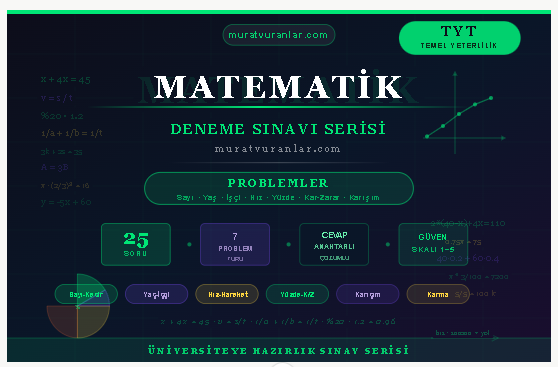 TYT Matematik Problemler Konu Anlatımlı Soru Çözümleri - Murat Vuranlar